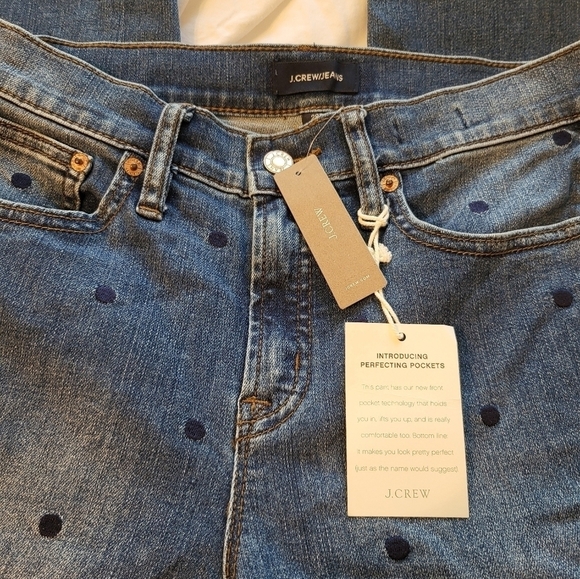 NWT J.Crew 5/6 28T high rise Polka Dots - Picture 16 of 16